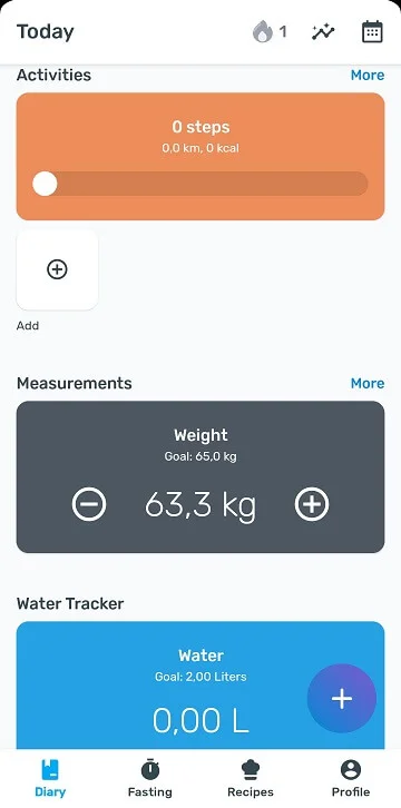 YAZIO App Calorie Tracker and Food Log