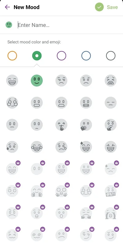 Add your own mood option to the Daylio App